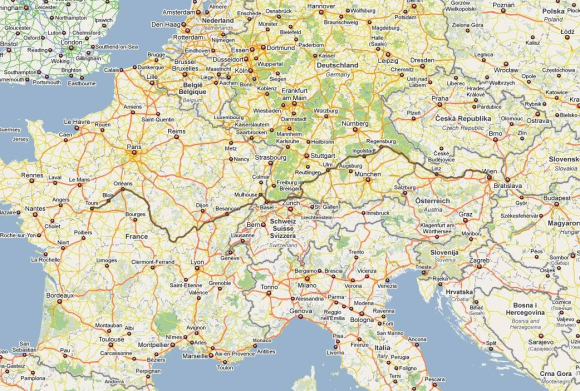 Itinéraire Tours - Vienne