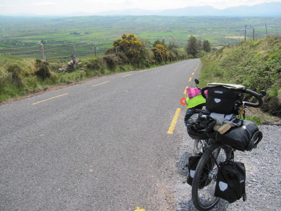 Petite pause intermédiaire après 40mn de grimpe