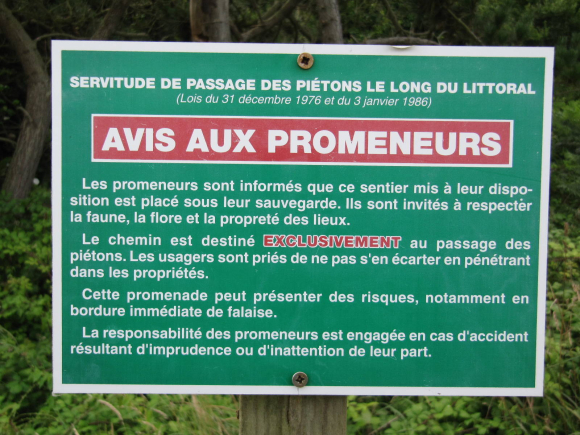 Avis aux promeneurs