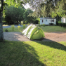 Séchage de la tente au matin
